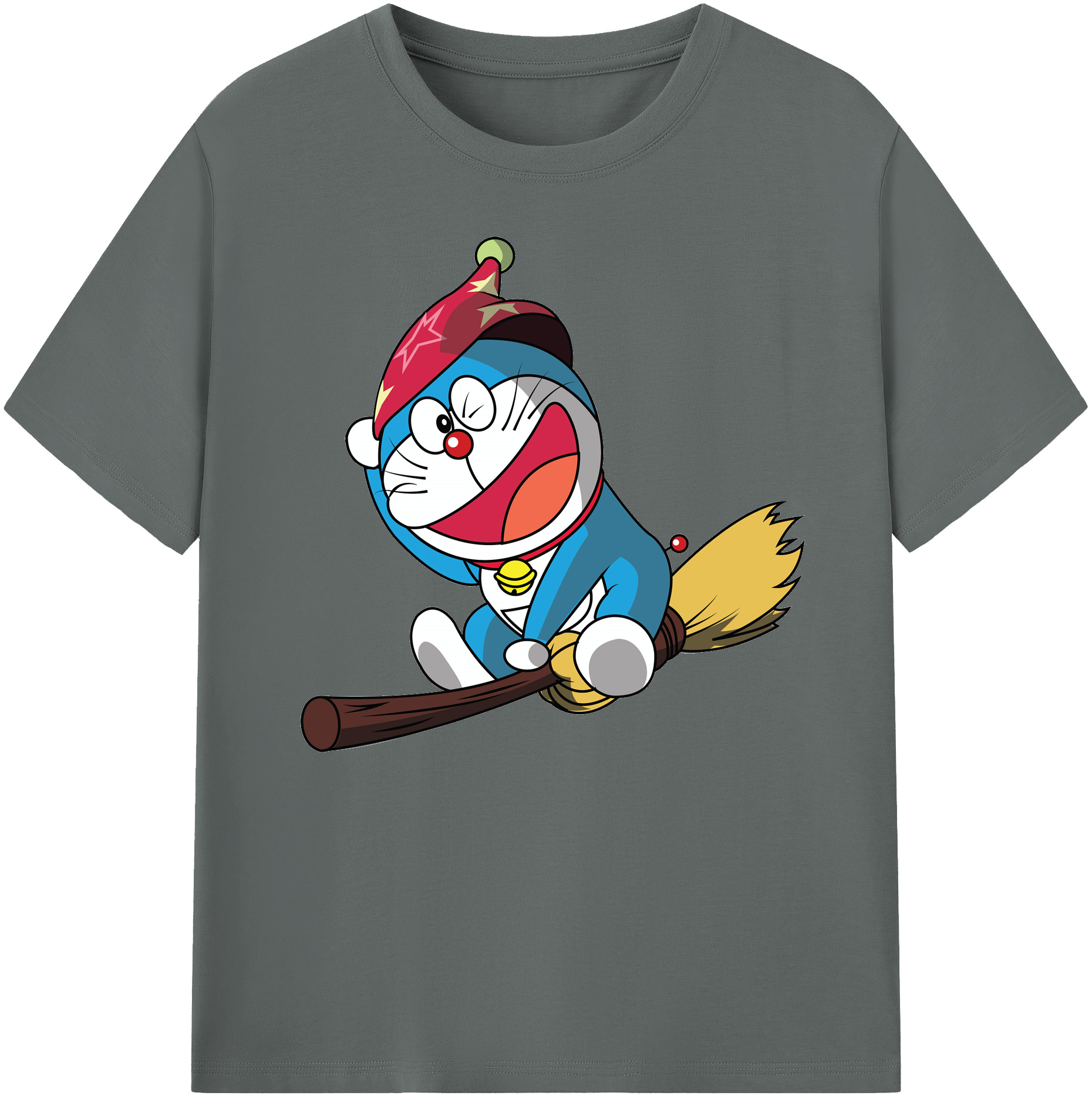 （画像用） ドラえもん Doraemon 綿100％ メンズ半袖Tシャツ｜肌触りやわらか＆通気性
